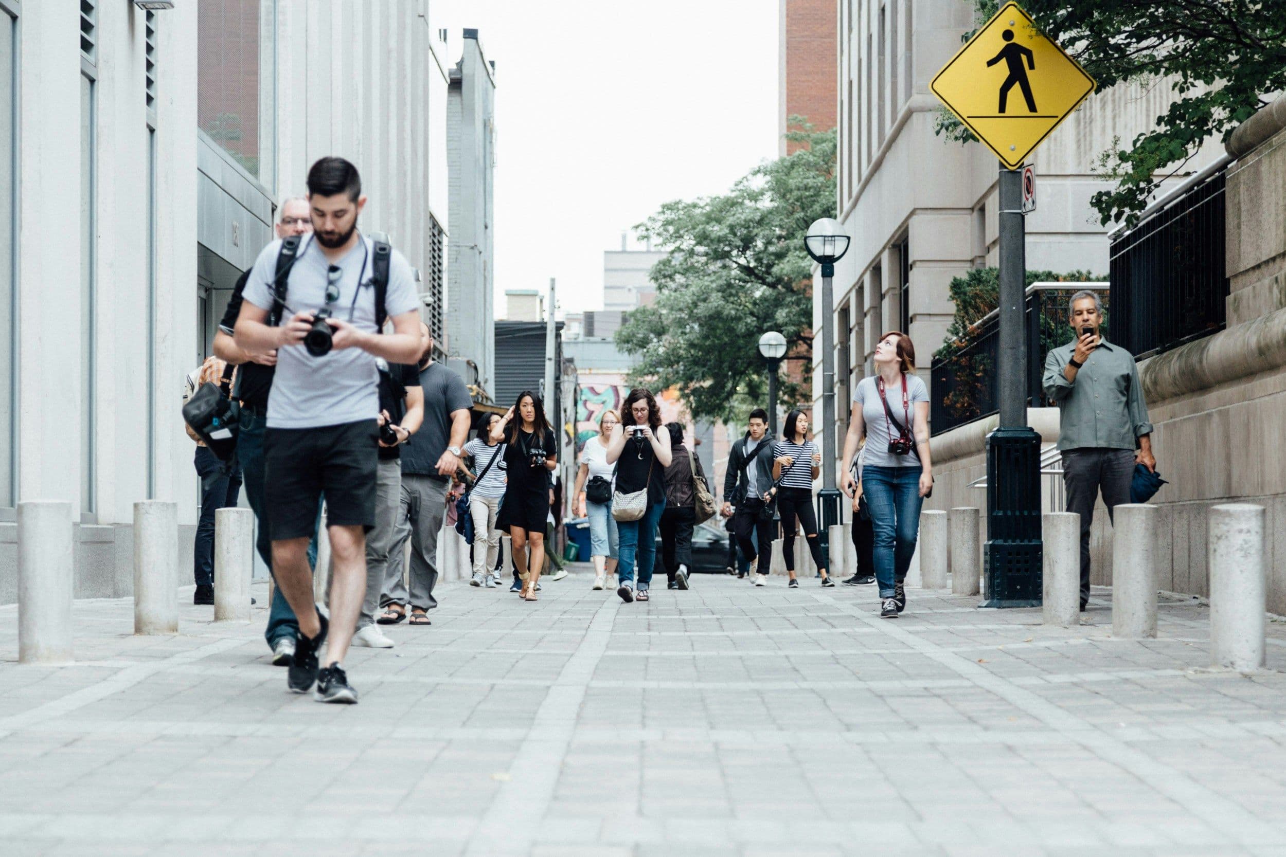 People walking in the city