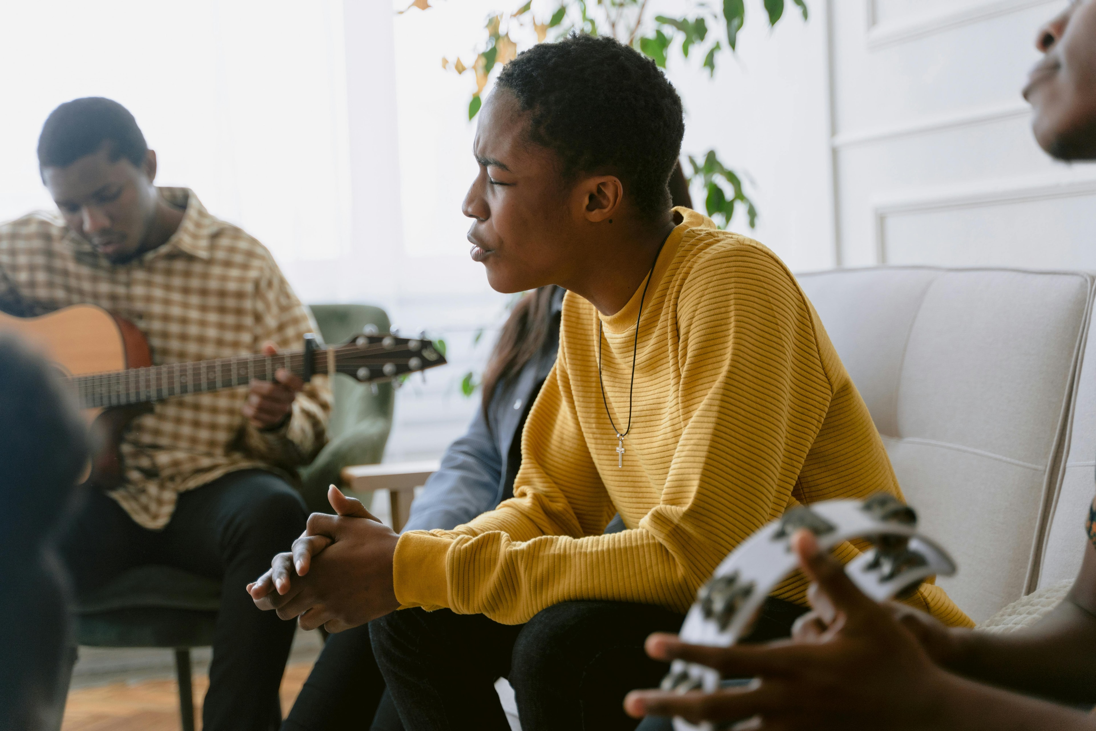 People playing music and singing