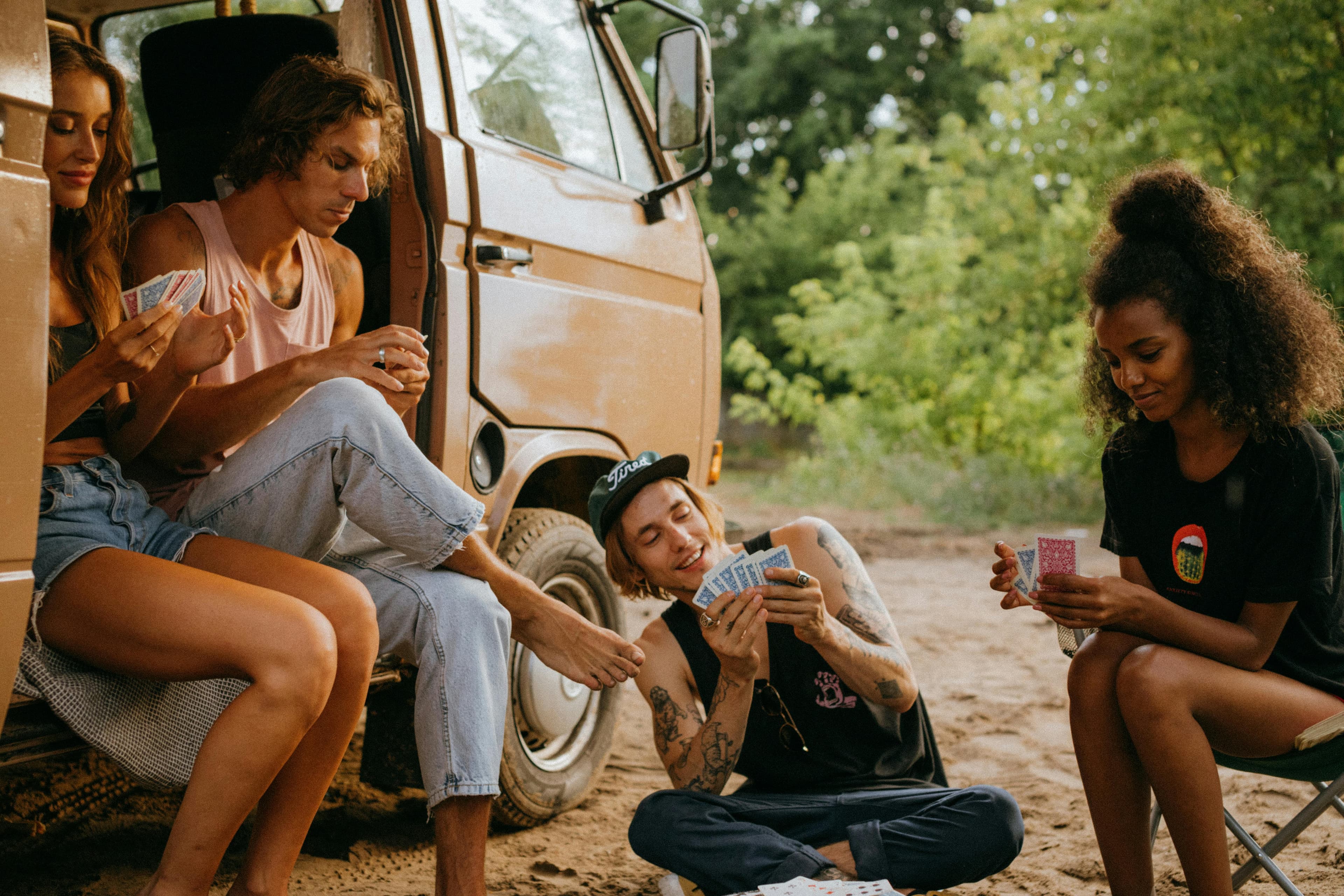 People playing cards